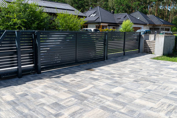 Residential Paver Driveway in Millis Clicquot, MA
